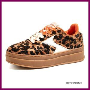 Platform Retro Sneakers Chunky Trainer Comfort Skate Tennis Casual Walking Shoes